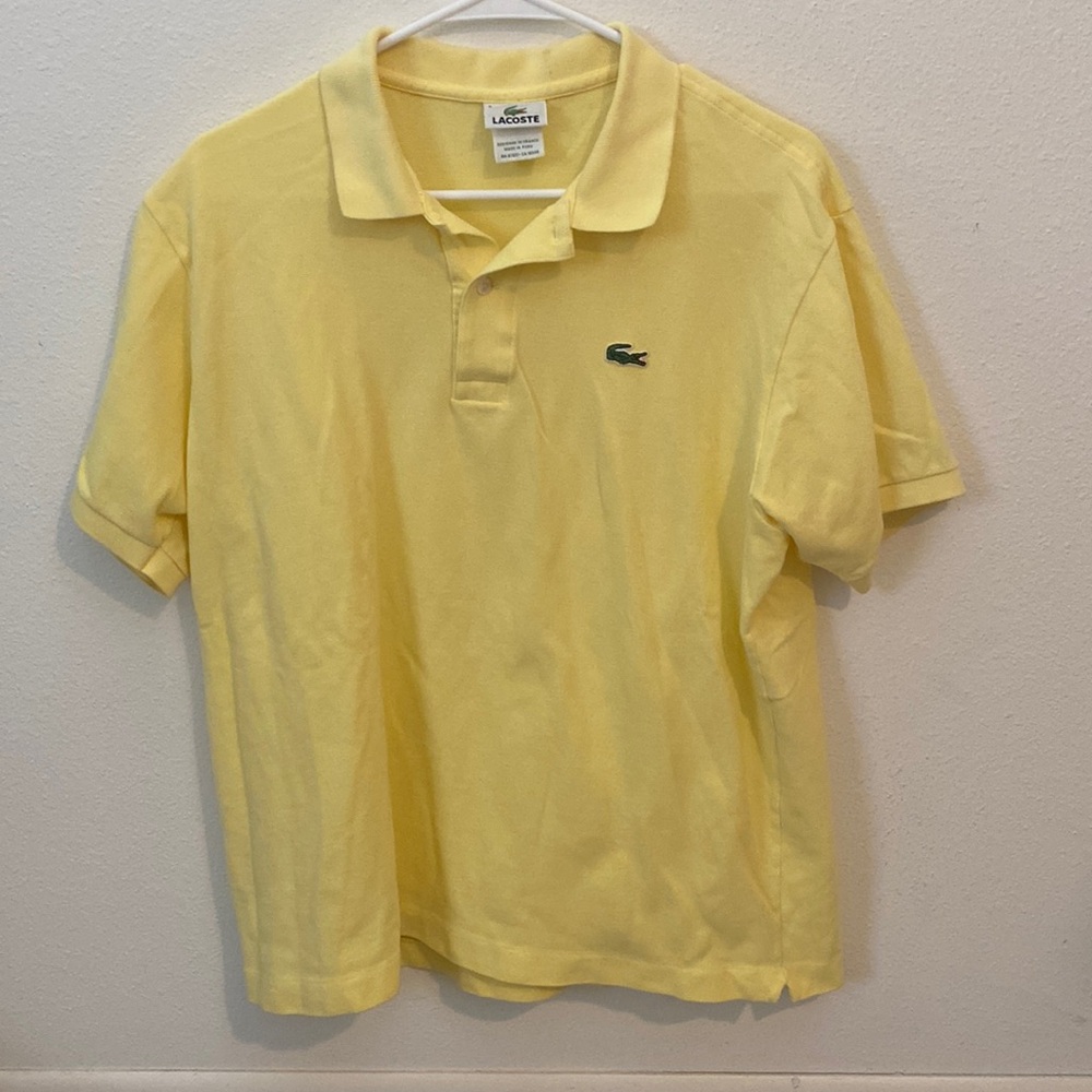 Lacoste polo—yellow